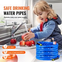 Manguera de agua caliente VEVOR de 50 pies para RV, manguera de agua potable calentada anticongelante de -45 ℉