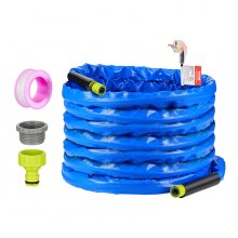 Manguera de agua caliente VEVOR de 50 pies para RV, manguera de agua potable calentada anticongelante de -45 ℉