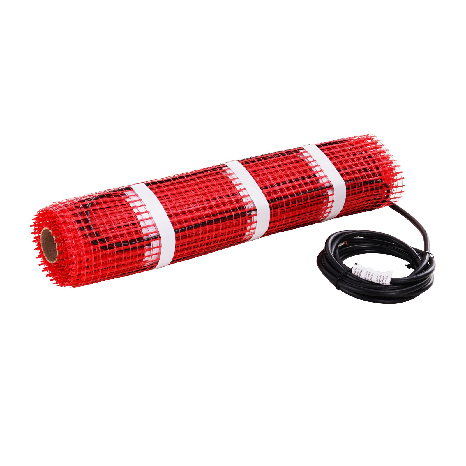 Alfombrilla de calefacción de suelo VEVOR, 20 pies cuadrados. pies, sistema de calefacción radiante eléctrico en el piso con termostato digital con sensor de piso, incluye monitor de instalación, parte trasera adhesiva para una fácil instalación en el piso