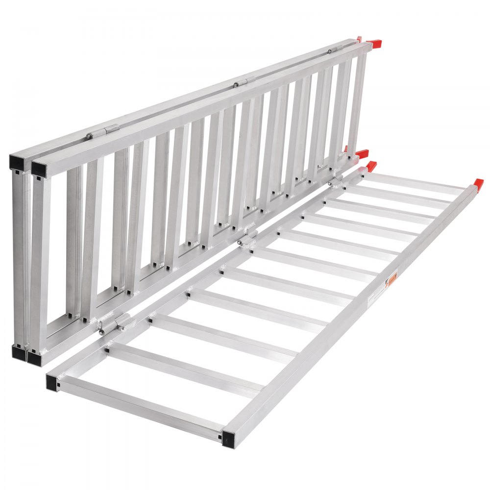 VEVOR Rampa de carga de aluminio triple plegable 1500 lbs 77" x 54" para tractores ATV UTV