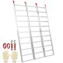 Rampas de aluminio VEVOR, 1500 libras, rampa triple con correas de carga, rampa de carga plegable para motocicleta, tractor, ATV/UTV, camiones, cortacésped, soplador de nieve, 77 pulgadas de largo x 54 pulgadas de ancho, 1 unidad