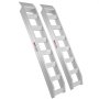 Par de rampas de aluminio VEVOR resistentes con superficie antideslizante, adecuadas para carga y descarga.