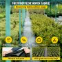 VEVOR 6.5FTx330FT Premium Weed Barrier Fabric Heavy Duty 3.2OZ, Woed Weed Control Fabric, High Permeability Good for Flower Bed, Geotextile Fabric for Underlayment, Polietileno Ground Cover