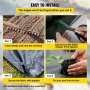 VEVOR 6.5FTx330FT Premium Weed Barrier Fabric Heavy Duty 3.2OZ, Woed Weed Control Fabric, High Permeability Good for Flower Bed, Geotextile Fabric for Underlayment, Polietileno Ground Cover