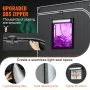 Tienda de cultivo hidropónica VEVOR 5x5, 60'' x 60'' x 80'', de Mylar 2000D altamente reflectante, con ventana de observación, bolsa de herramientas y bandeja para el suelo, ideal para el cultivo de plantas de interior.
