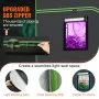 Tienda de cultivo hidropónica VEVOR 10x10, 120'' x 120'' x 80'', de Mylar 600D altamente reflectante, con ventana de observación, bolsa de herramientas y bandeja para el suelo, ideal para el cultivo de plantas de interior.