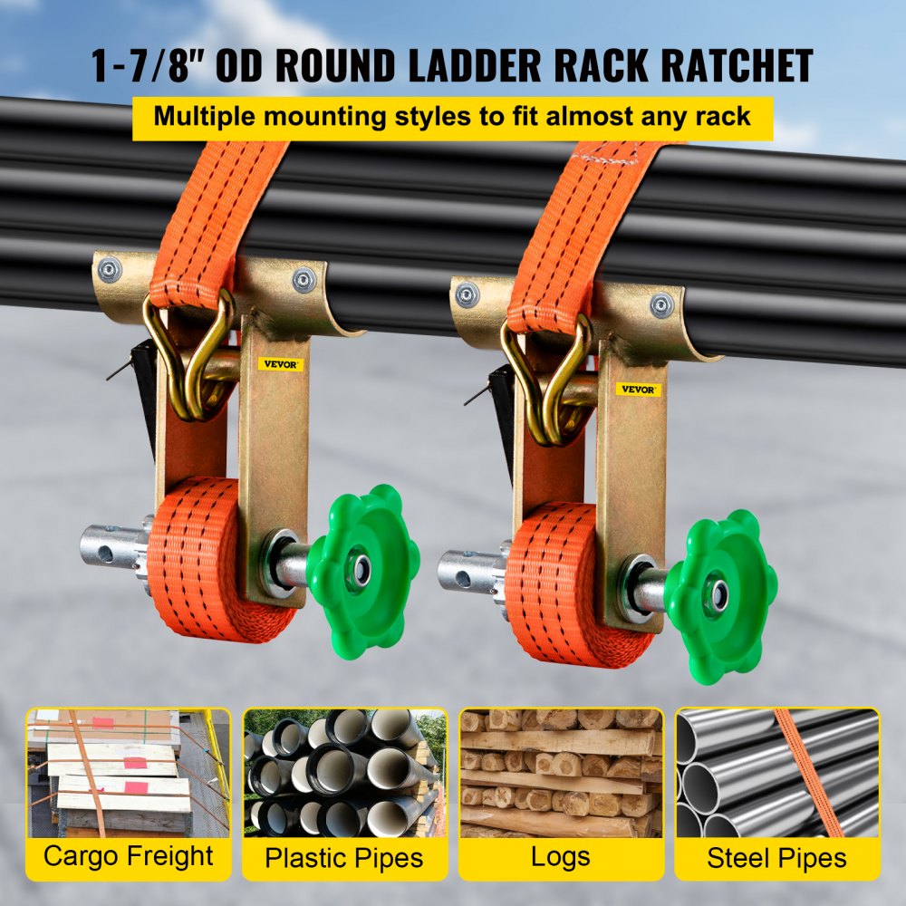 Trinquete de rack VEVOR, trinquete de montaje en tubo con capacidad de ...