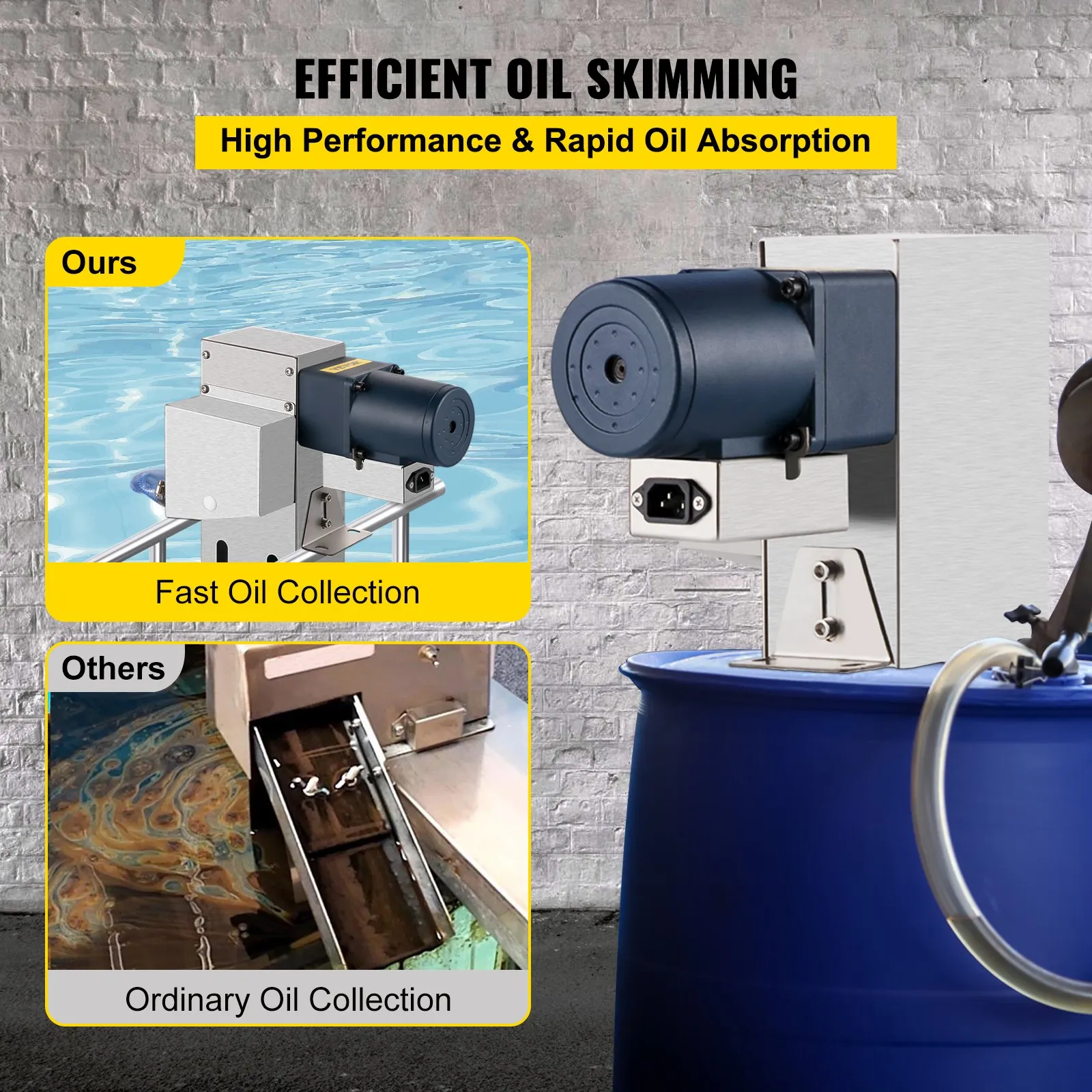 VEVOR Belt Oil Skimmer 9 Tramp Oil Skimmer Oil Skimmer CNC Con Correa vevor-belt-oil-skimmer-9-tramp-oil-skimmer-oil-skimmer-cnc-con-correa
