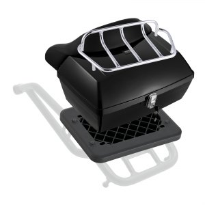 Caja Trasera Moto 38L - Maletero Retro Resistente Al Agua, Con Cerradura De Llave, Material ABS, Fácil Instalación Para Scooter O Moto