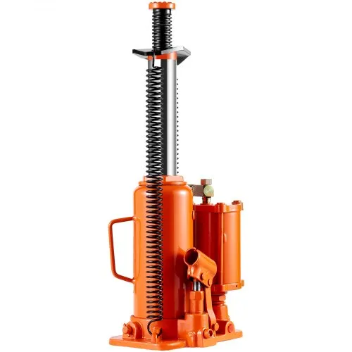 Gato Hidráulico Manual De 1 Tonelada - Gato Para Coche, Acero Galvanizado, Con Mango Extraíble Y Base Estable