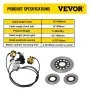 VEVOR Master Cylinder Kit for 150cc Go-Kart Hammerhead and Trailmaster Go-Karts Ideal for DIY Kart Enthusiasts