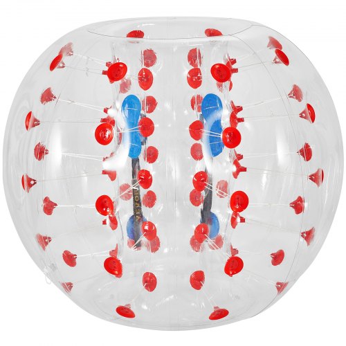 1.2M Red Dot opblaasbare bumperbal 1.2m bubble voetbal transparant PVC