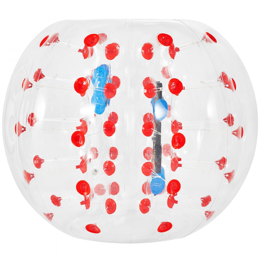 1.2M Red Dot opblaasbare bumperbal 1.2m bubble voetbal transparant PVC