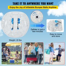 BuoQua 1PCS 1.5M Inflatable Bumper Football PVC Zorbing Ball Family Fun Zorb Ball Soccer Bubble for Adults or Child Outdoor Activity Transparent