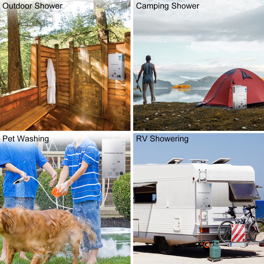 10L LPG Boiler 2.7GPM Tankless Instant Gas Boiler