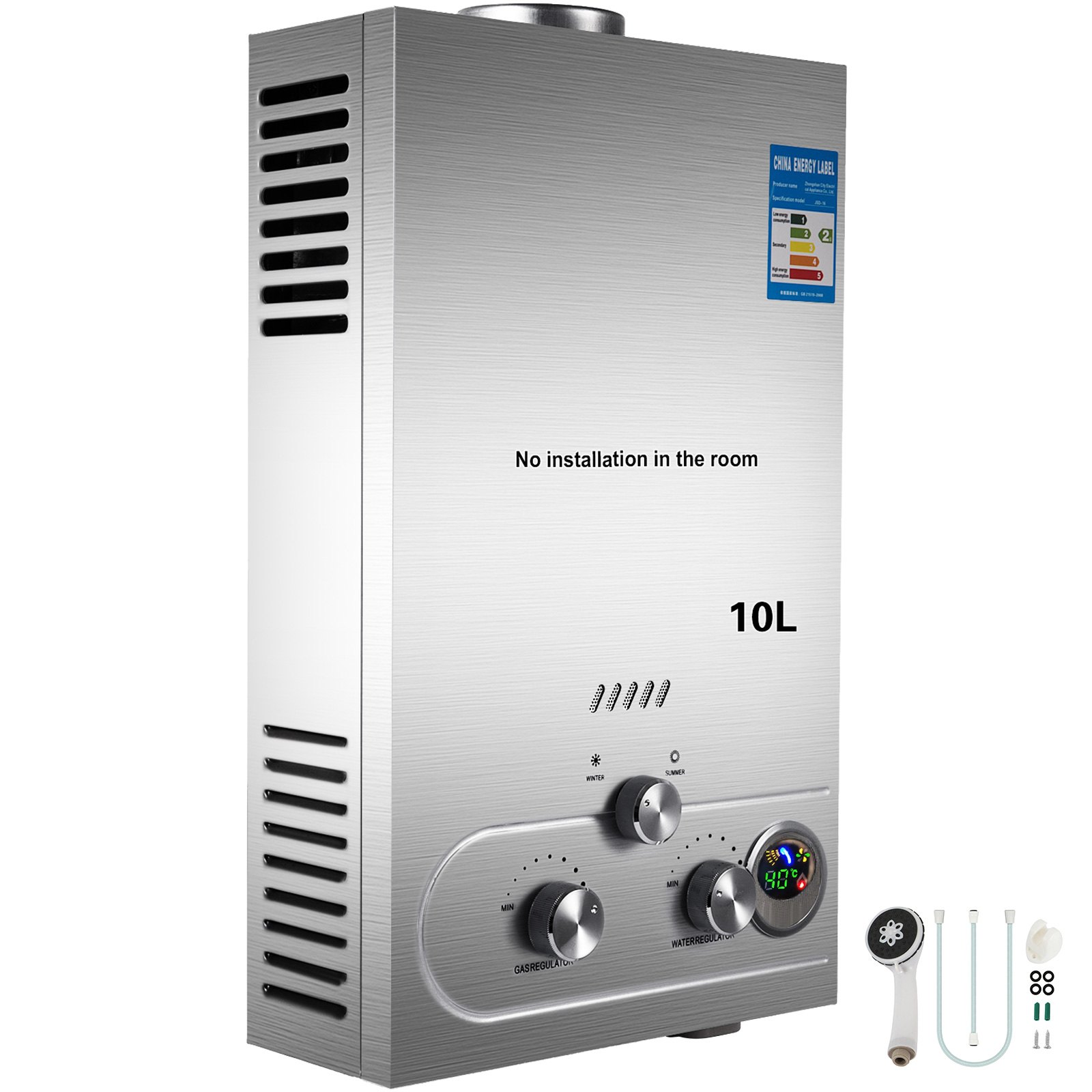10L LPG Boiler 2.7GPM Tankless Instant Gas Boiler