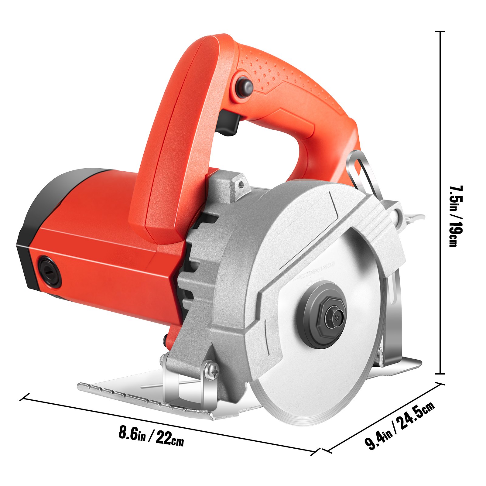 Vevor Cirkelzaag Handcirkelzaag 1750w Cirkel Zag 30 Mm Instelbaar Snijdiepte