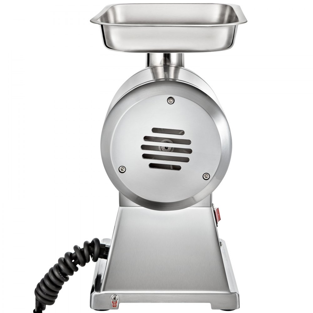 VEVOR Vleesmolen 448 x 210 x 387 mm Gehaktmolen 1100 W Multifunctionele Keukenmachine Vlees van Roestvrij Staal met 193 r/min Snelheid, Complete Accessoires, voor Restaurants Supermarkten Slagerijen
