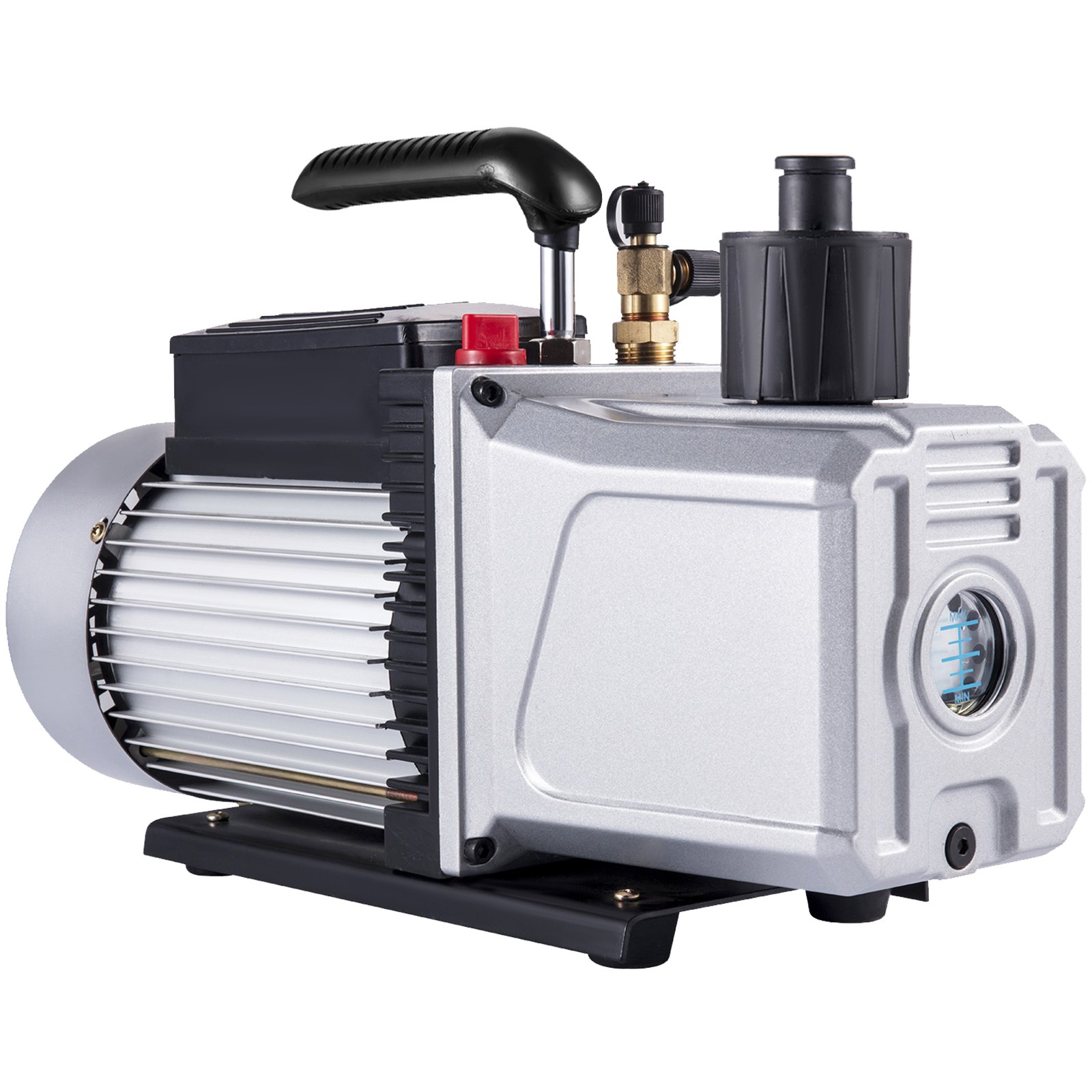 VEVOR Vacuümpomp 12CFM Negatieve drukpomp 1HP 5 Pa Hoog rendement vacuümpomp Ideaal voor huishoudelijke airconditioning, auto-onderhoud, vacuümverpakking