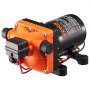 VEVOR 12V membraanpomp, 11,36 l/min, 4-kamer DC-waterpomp met automatische drukschakelaar, 40-100 PSI instelbaar, 55 PSI, 1/2" MNPT-aansluiting, voor campers, jachten, foodtrucks, campers en boten