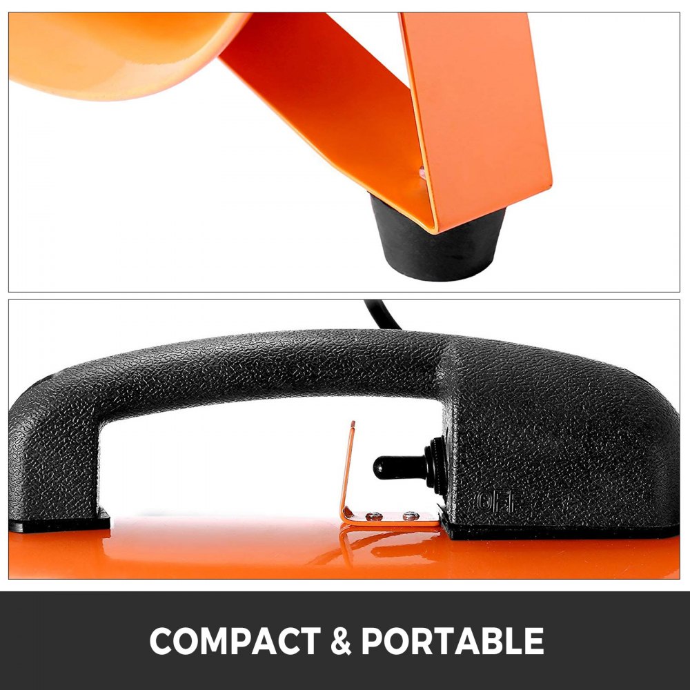 VEVOR 12" Industrial Fan Ventilator Extractor Blower Garage with Handle air blower mower 12" duct flexible duct