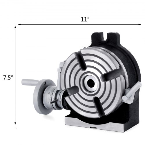 Verticale en horizontale ronde roterende werktafel Sectiediameter 150 mm