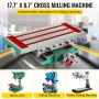 VEVOR schroefklem bankschroef 450 mm, tafel bankschroef 170 mm, tafelklem 100 mm, metaal Professionele gietijzeren bankschroef voor kolomboormachines Brede bekken en veelzijdig gebruik