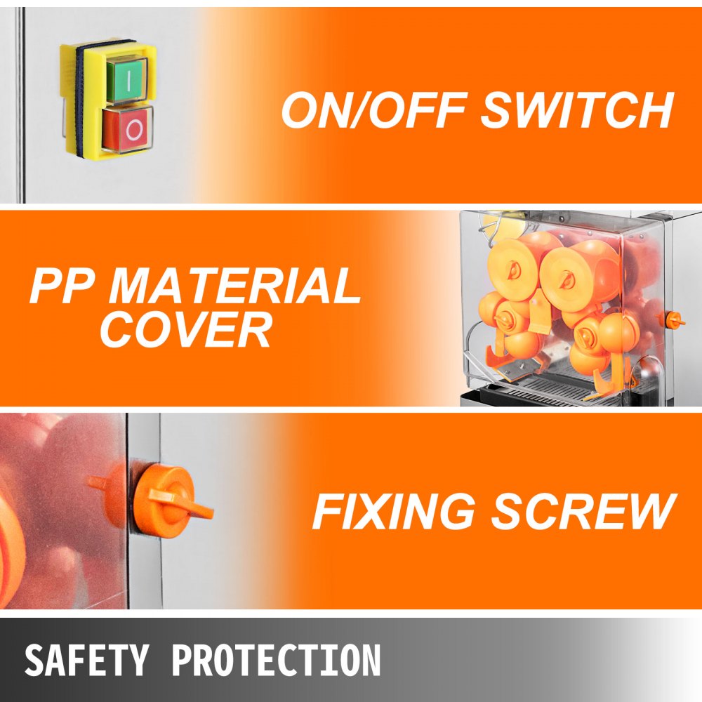 Professionele fruitpers met automatische invoer Automatische sapcentrifuge Sinaasappelpers