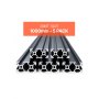 VEVOR 5PCS 39.4 in (1000mm) T Slot 2040 Aluminum Extrusion Profile, European Standard Anodized Linear Rail, High-Strength Extruded Aluminum Rail for 3D Printer, CNC Machine DIY, Laser Engraving, Black