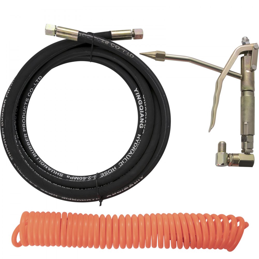 VEVOR Portable 20L Grease Pump Set Electric 5 Gallon Air Operated Grease Pump with 20FT High Pressure Hydraulic Hose