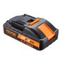 VEVOR 20V 4000mAh Lithium Battery Replacement for Power Tools Max. 40A Output Current Battery with Overcharge, Deep Discharge, Overheat and Short Circuit Protection Lithium Battery 144.4 x 76.0 x 54.8 m