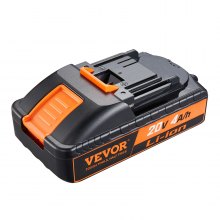 VEVOR 20V 4000mAh Lithium Battery Replacement for Power Tools Max. 40A Output Current Battery with Overcharge, Deep Discharge, Overheat and Short Circuit Protection Lithium Battery 144.4 x 76.0 x 54.8 m