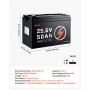 VEVOR LiFePO4-accu 24V 50Ah 50A lithiumaccu met Bluetooth BMS, geschikt voor campers, caravans, zonne-energieopslag en elektromotoren, 20-29,2V DC, bescherming tegen lage temperaturen, 1280Wh