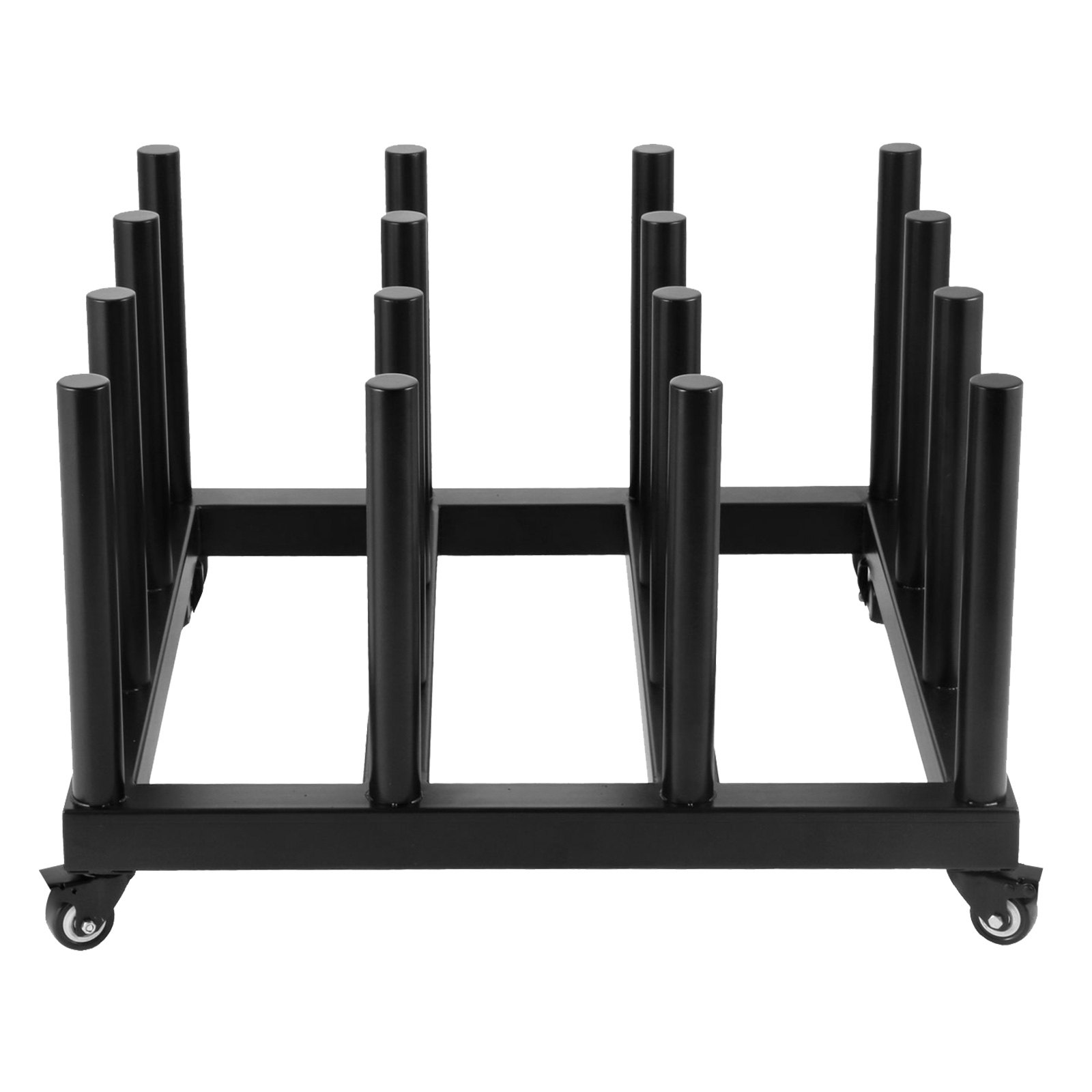 VEVOR Mediarolopslagrek 27,5" x 27,5" x 17,5" Rollende vinylwagen, capaciteit 16 rollen