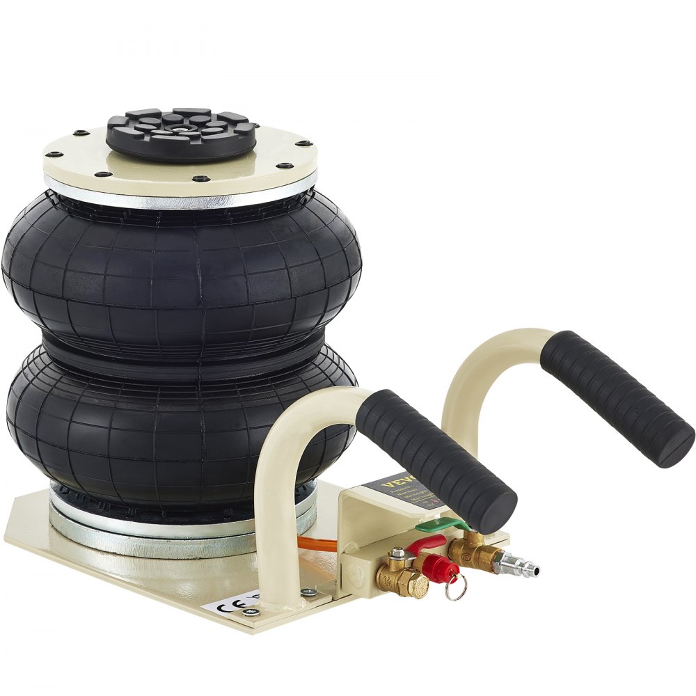 4400 LBS Double Bag Air Jack 2.0 Ton Lifting Jack Pneumatic Air Jack 2.0T Pneumatische Jack Perfect geschikt voor alle personenauto's, JEEP, bestelwagen, minibus, jeep, lichte vrachtwagen en bussen!