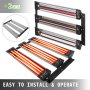 VEVOR Infrared Heater, Paint Curing Lamp, Heat Lamp, Curing for Cars, Infrared Paint, Cooking Area, Paint Heating Lamp 590x372x54 mm, 2 Sets, 3000 W, Plug NOT included