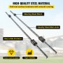 VEVOR HGH20-1500mm 2 X Linear Guideway Rail 4 X Blocks Square Type Machinery Mechanical Low noise Guideway CNC Set