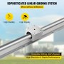 FlowerW SBR16-800mm 2x Linear Rail Set 4x Bearing Block Shaft Rod 16mm Grinding Linear Rail Lathes Smooth Sliding