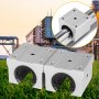 VEVOR Linear Rail Guide 2X SBR20-650mm Linear Slide Rail + 4 SBR20UU Block for Automated Machines and Equipments