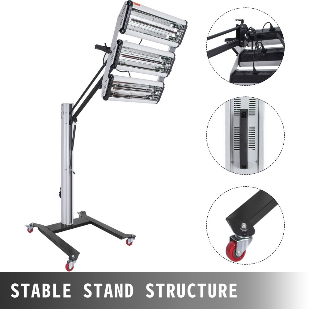 3000w 220v Spray Baking Booth Infrared Paint Curing Heater Lamp,3000w Time Display Paint Baking Booth Infrared Paint Lamp Heater Light,3000w Spray Baking Booth Infrared Ir Paint Curing Heating Lamp,30