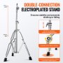 double-connection electroplated stand with adjustable height (25.6-37.8 in) for the VEVOR glockenspiel kit.