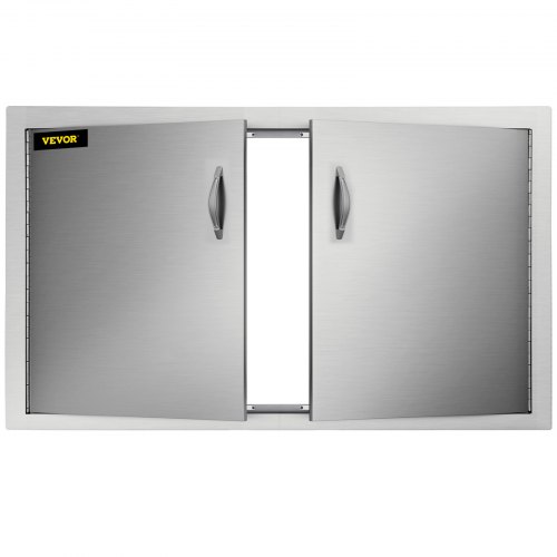 RVS 88 x 48 cm BBQ dubbele deur met liner