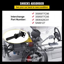 VEVOR achtercabine-schokdemper past op International Prostar Pro 2008-2017 3595977C96 3595977C95 cabineluchtschokdemper dempt rijtrillingen (enkel)
