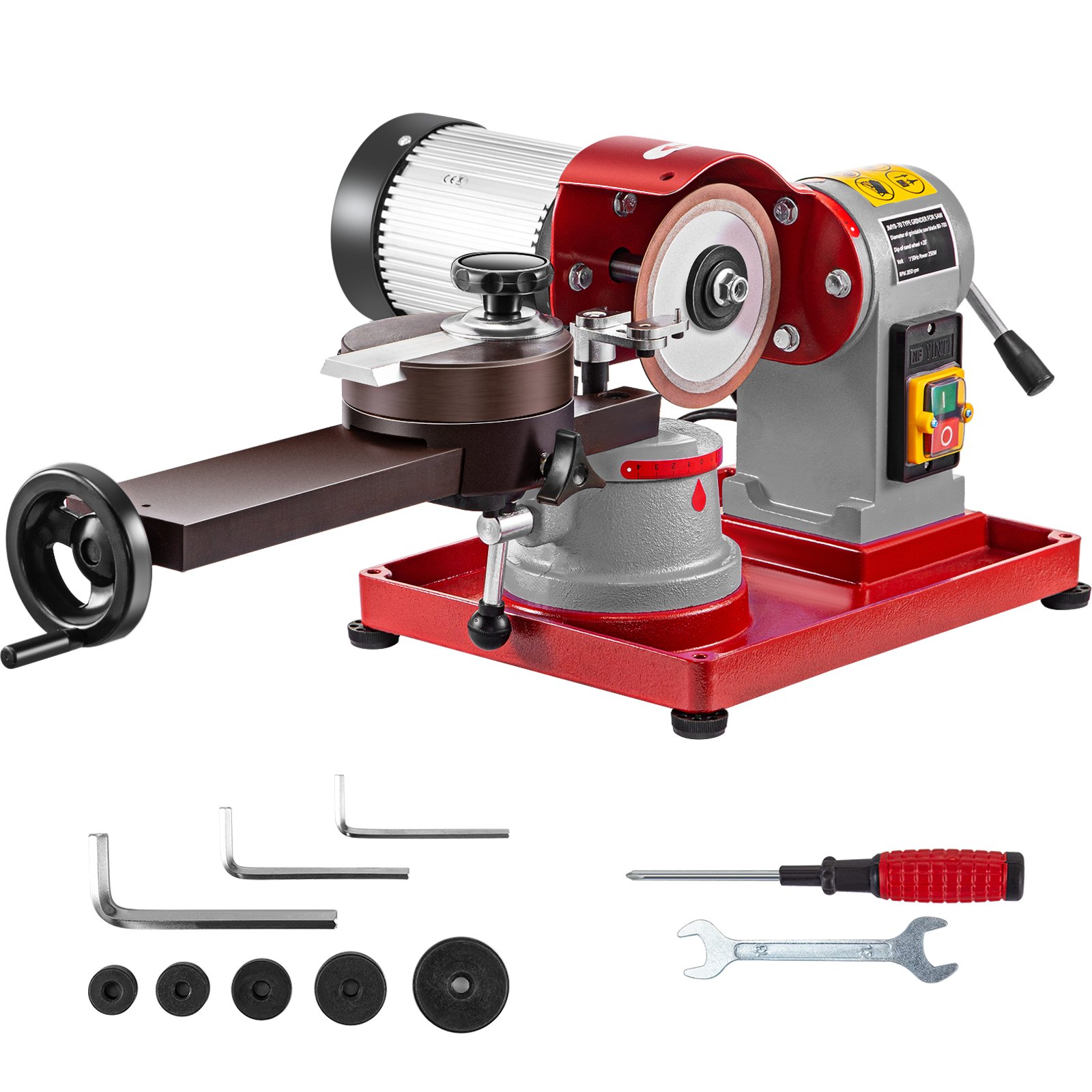 VEVOR 370W Circular Saw Blade Sharpener Rotary Angle Mill Grinding Sharpening Machine 125MM Saw Blade Sharpener Machine for Carbide Tipped Saw Blade
