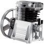 VEVOR Industrial 3 HP luchtcompressorkop pompmotor 8 bar eentraps tweecilinder aluminium luchtcompressorkop zuigerpomp met spatelsmering eentraps