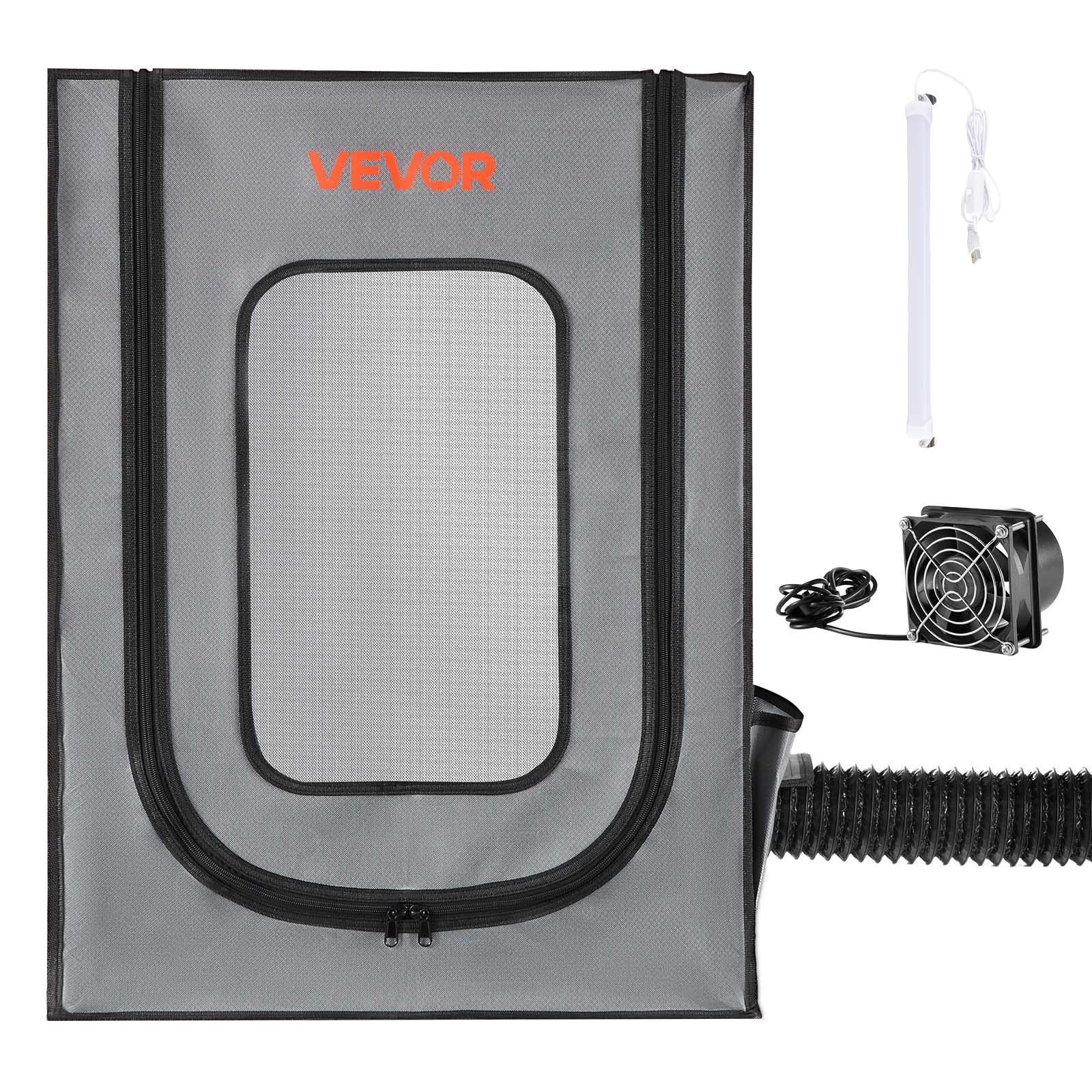 VEVOR 3D-printerbehuizing/printertent (55 x 65 x 75 cm), stof- en waterdichte beschermkap met constante temperatuurregeling en LED-verlichting, compatibel met Photon Mono/Mars 3, FDM/LCD-printers.