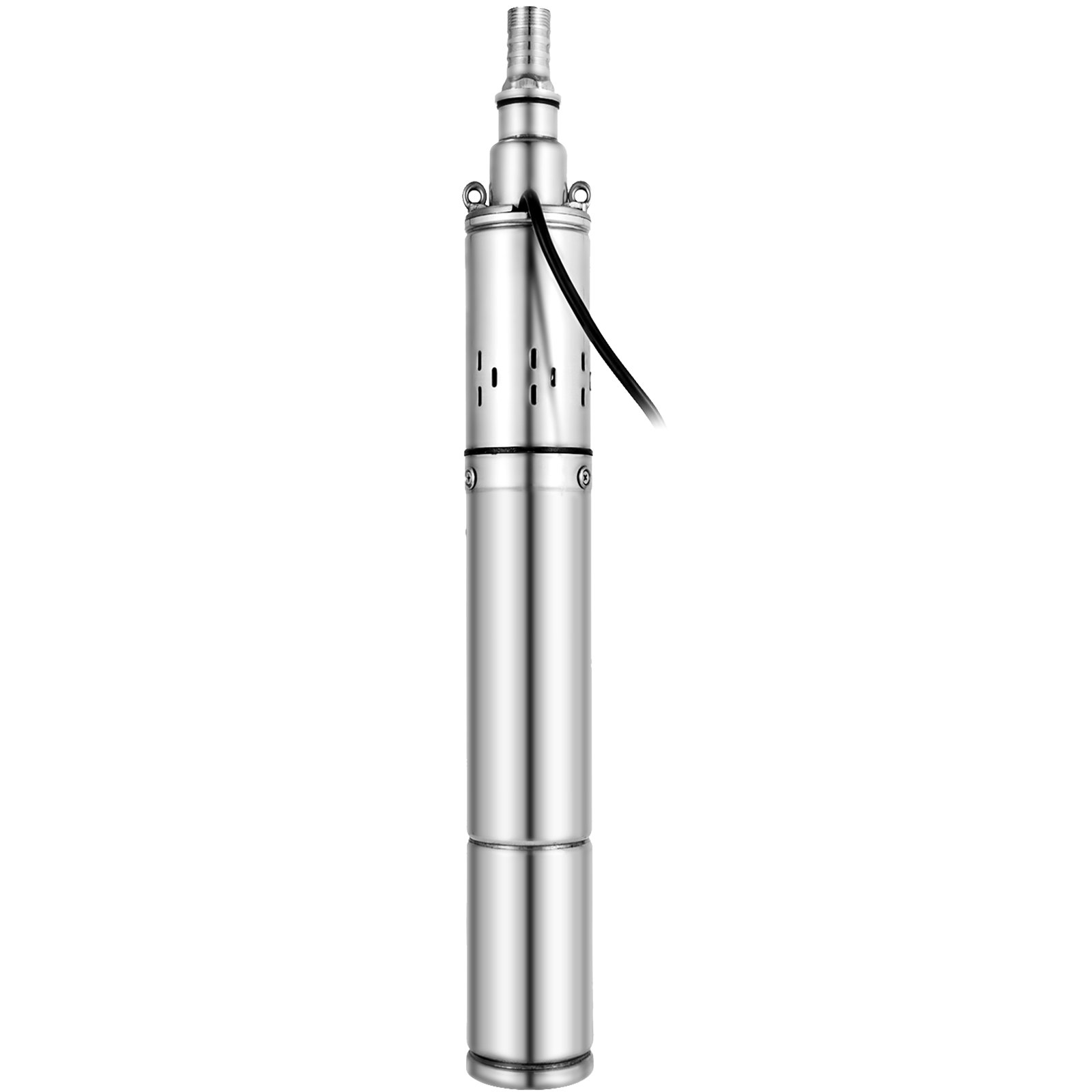 VEVOR Stainless Steel Submersible Well Pump 220V Submersible Pump for Wells 0.25KW Depth Pump Up to 80m Flow Rate 1600L / H Submersible Pump with 20m Cable