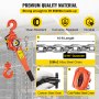 VEVOR Rateltakel 3T Chian Hoist Handmatige Hendel Kettingtakel 6600lbs Ratelhendel Blok Kettingtakel Komen Langs Puller Katrol voor Magazijn Garages