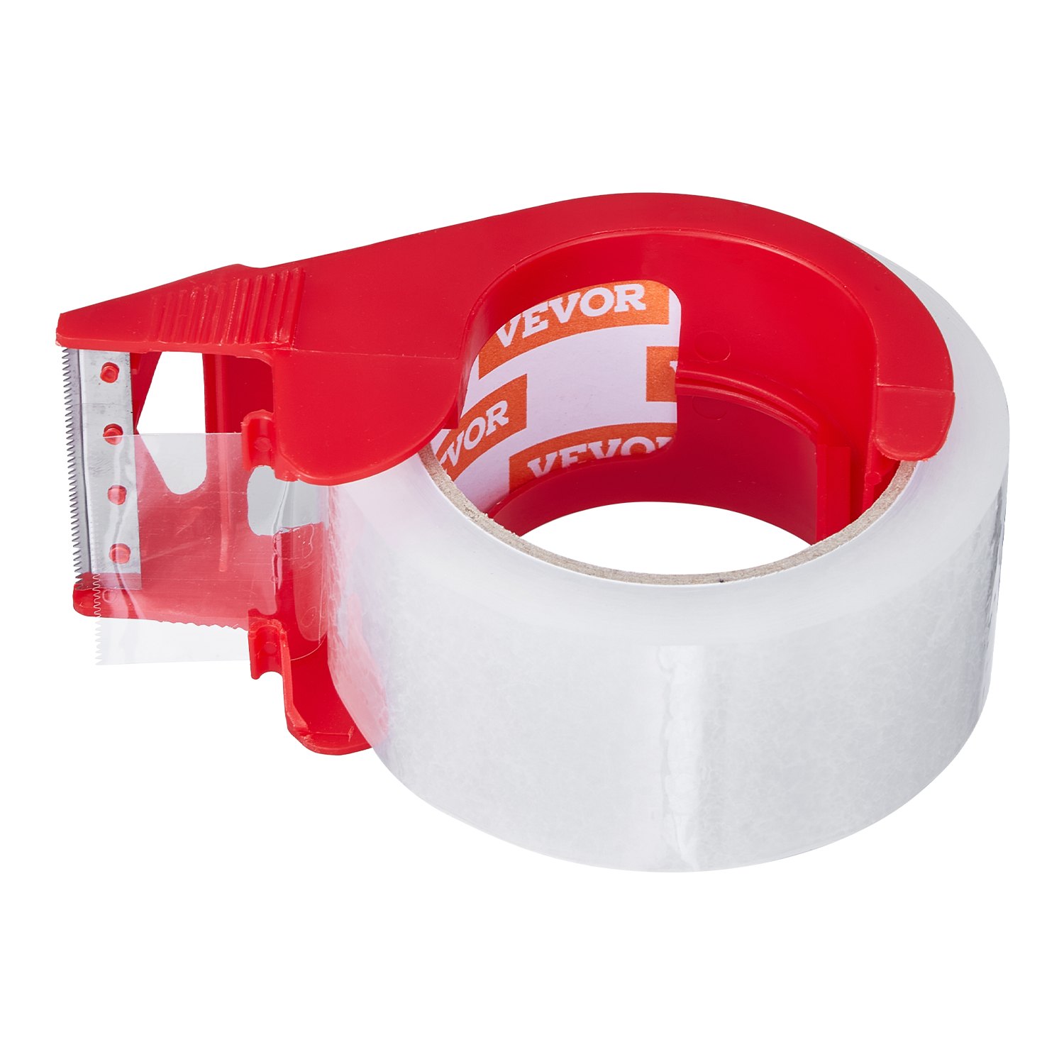 VEVOR Transparante verpakkingstape, kern van 76,2 mm, verpakking van 6 stuks 47,8 mm x 59,436 m Pakkettape met dispenser, 0,068 mm Zware tape Ideaal voor verhuizingen, opslag en verpakking, verzending en post