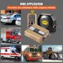 VEVOR 400W 8 Sound Loud Car Warning Police Fire Emergency Alarm Fire Siren 1 Horn PA Speaker MIC System Vehicle Siren